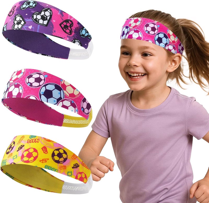 WAWSAM Kids Sports Headbands for Boys - Soccer Sweatbands for Kids, Athletic Headbands for Running, Basketball, Football, and Outdoor Play, Ages 4-9 - Image 1